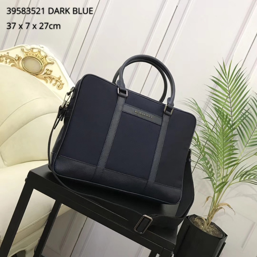 Burberry, 39583521, Crossbody briefcase with leather trim