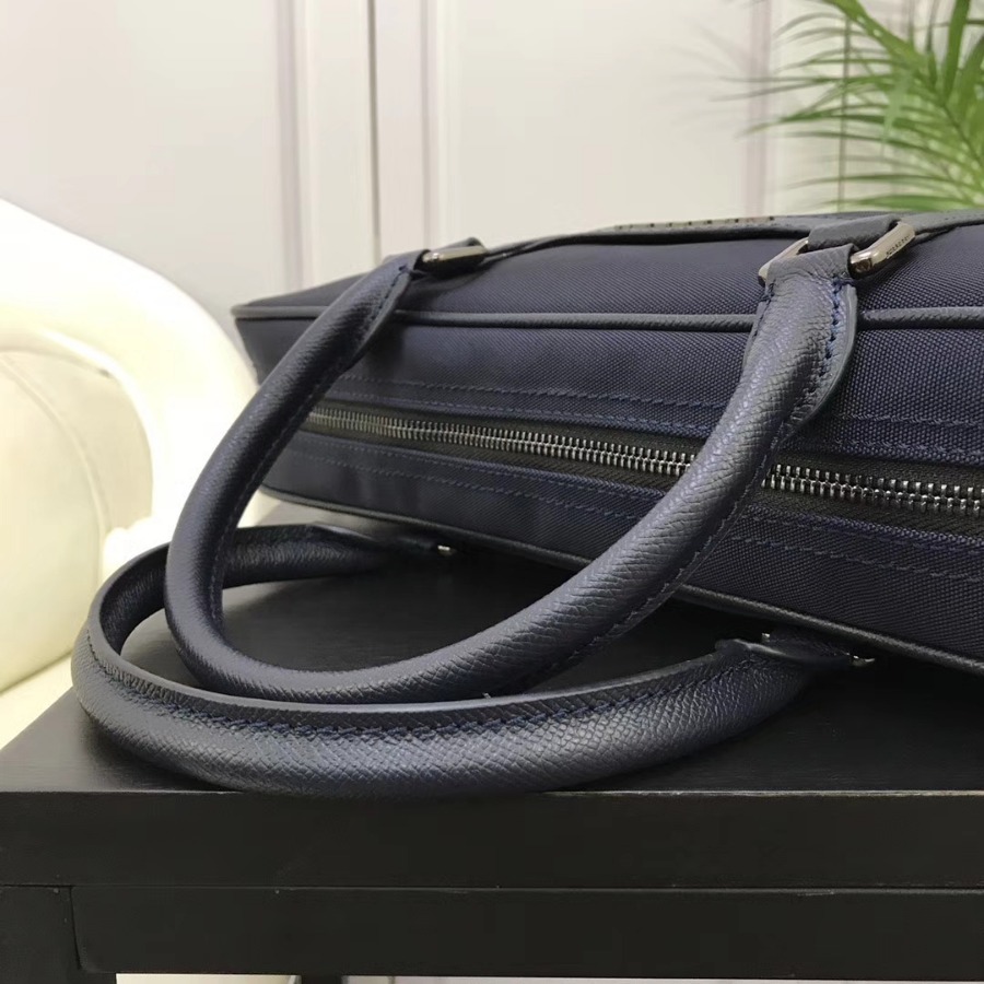 Burberry, 39583521, Crossbody briefcase with leather trim