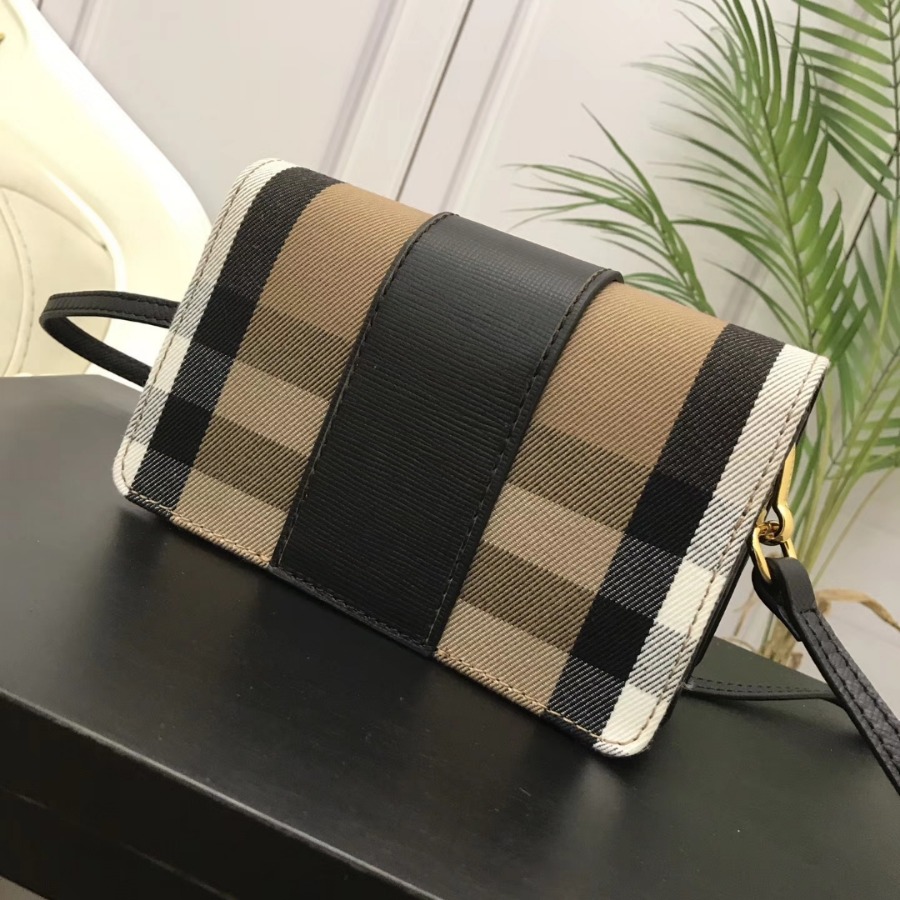 Burberry, 40224601, The Small Buckle Bag in House Check and Leather