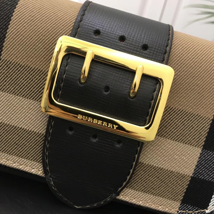 Burberry, 40224601, The Small Buckle Bag in House Check and Leather