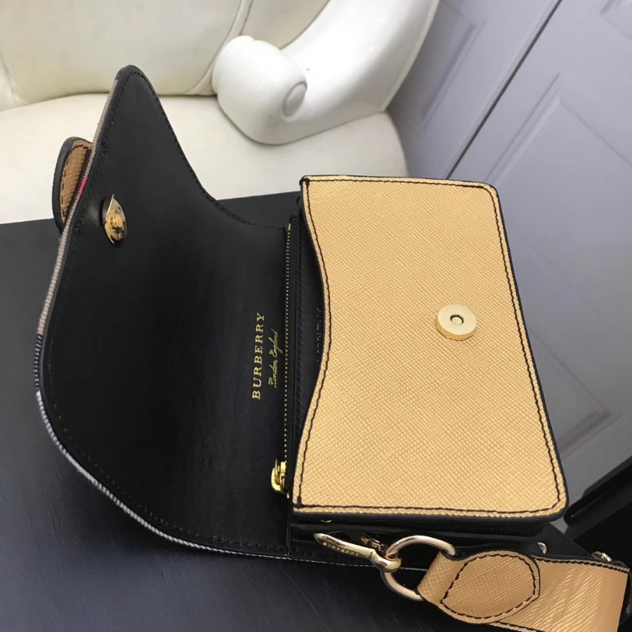 Burberry, 40224601, The Small Buckle Bag in House Check and Leather