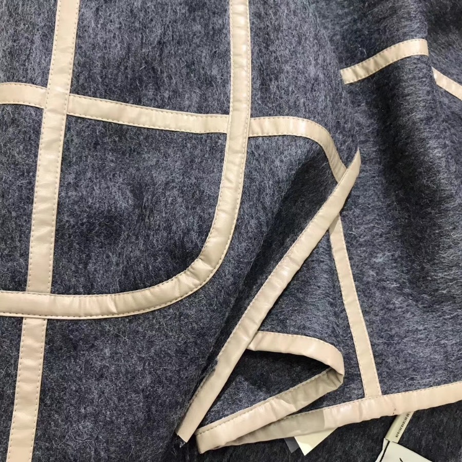 BURBERRY Check Cashmere Poncho, 100% CASHMERE