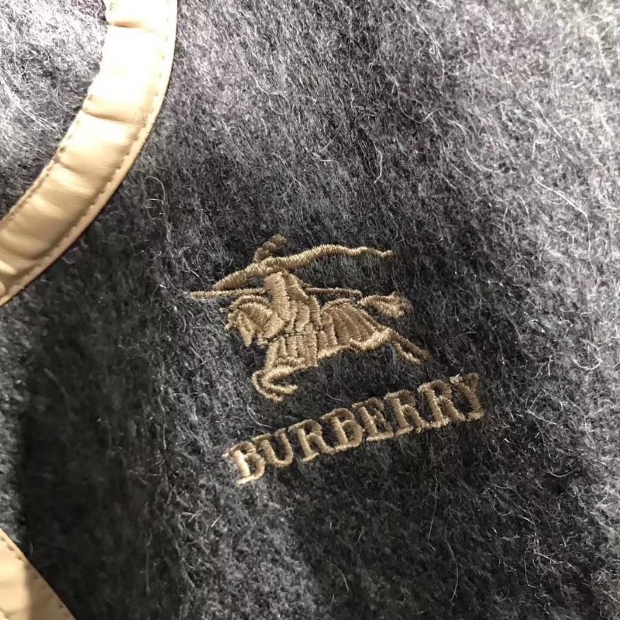 BURBERRY Check Cashmere Poncho, 100% CASHMERE