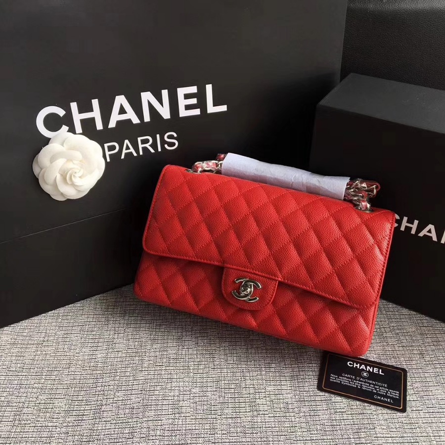A1112, Chanel Classic Handbag & Cross Body Bag, Grained Calfskin, Original Quality
