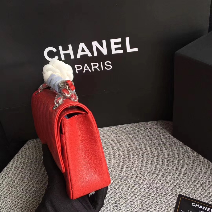 A1112, Chanel Classic Handbag & Cross Body Bag, Grained Calfskin, Original Quality