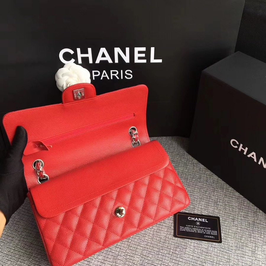 A1112, Chanel Classic Handbag & Cross Body Bag, Grained Calfskin, Original Quality