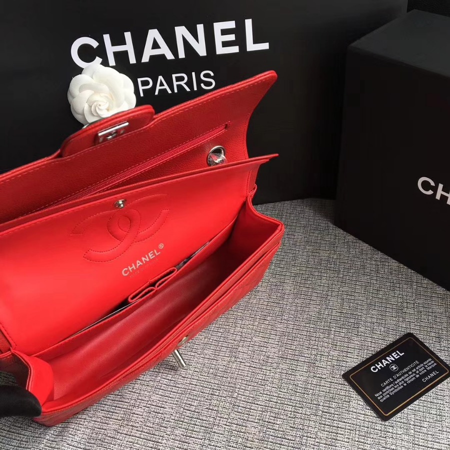 A1112, Chanel Classic Handbag & Cross Body Bag, Grained Calfskin, Original Quality