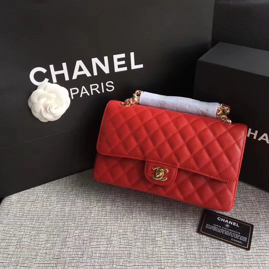 A1112, Chanel Classic Handbag & Cross Body Bag, Grained Calfskin, Original Quality