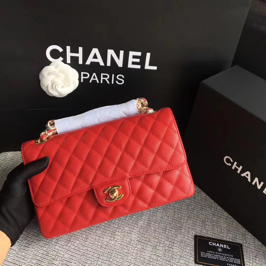 A1112, Chanel Classic Handbag & Cross Body Bag, Grained Calfskin, Original Quality