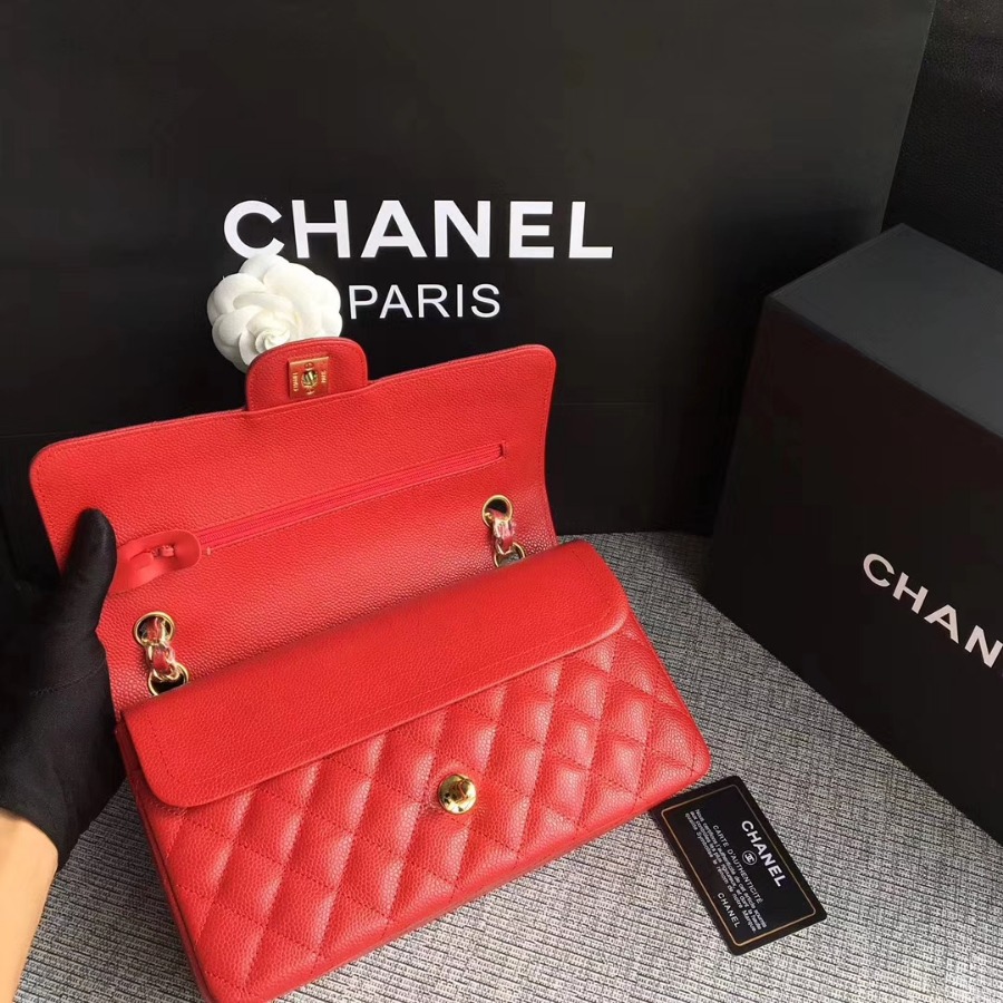 A1112, Chanel Classic Handbag & Cross Body Bag, Grained Calfskin, Original Quality