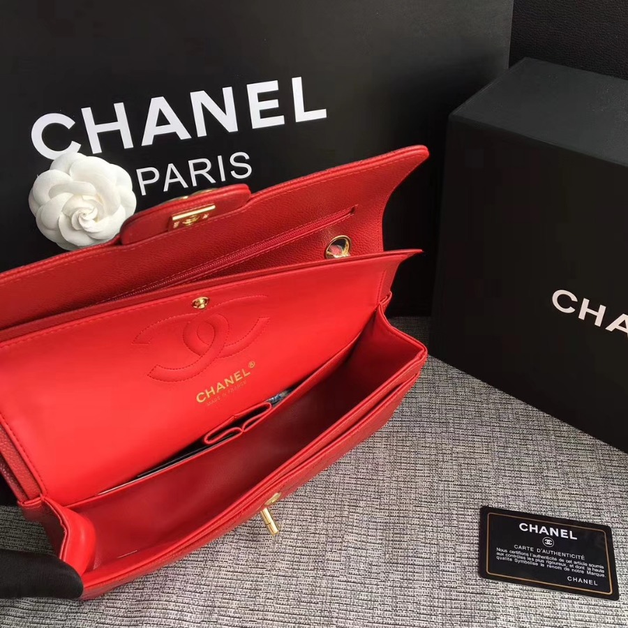 A1112, Chanel Classic Handbag & Cross Body Bag, Grained Calfskin, Original Quality