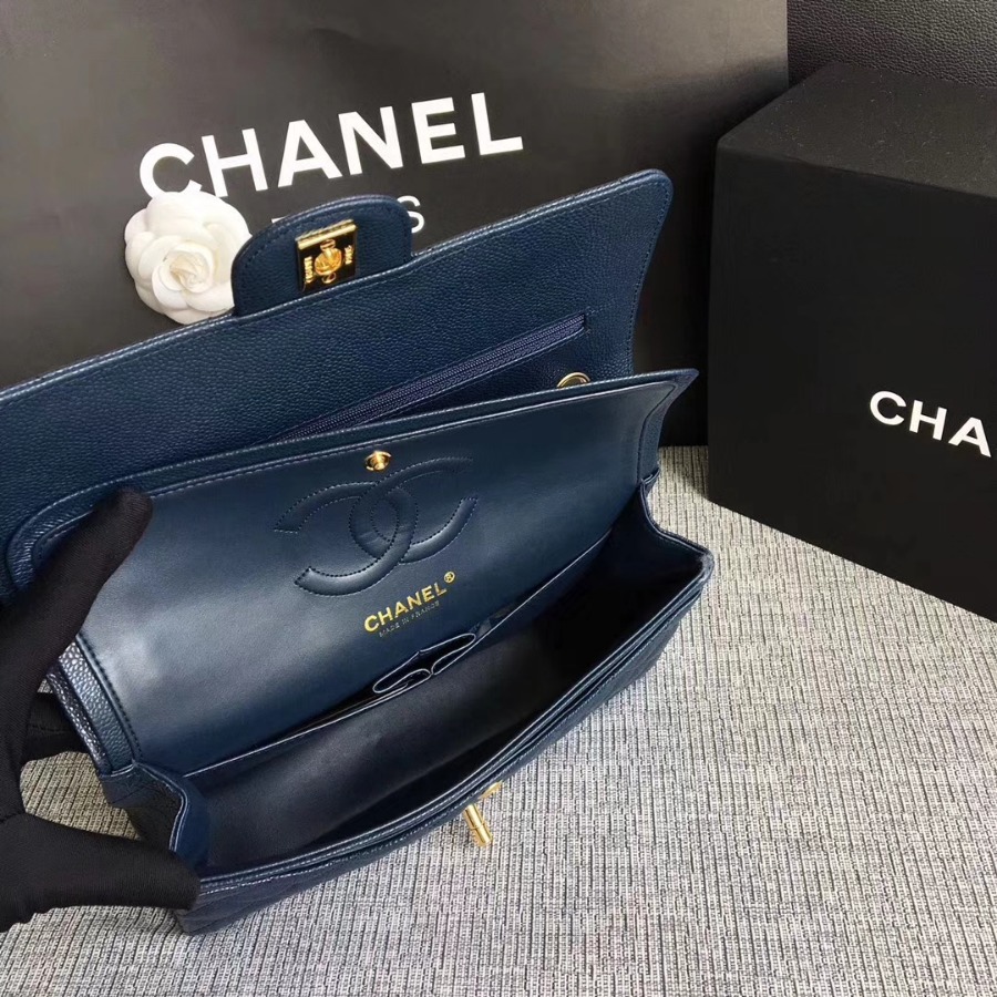A1112, Chanel Classic Handbag & Cross Body Bag, Grained Calfskin, Original Quality