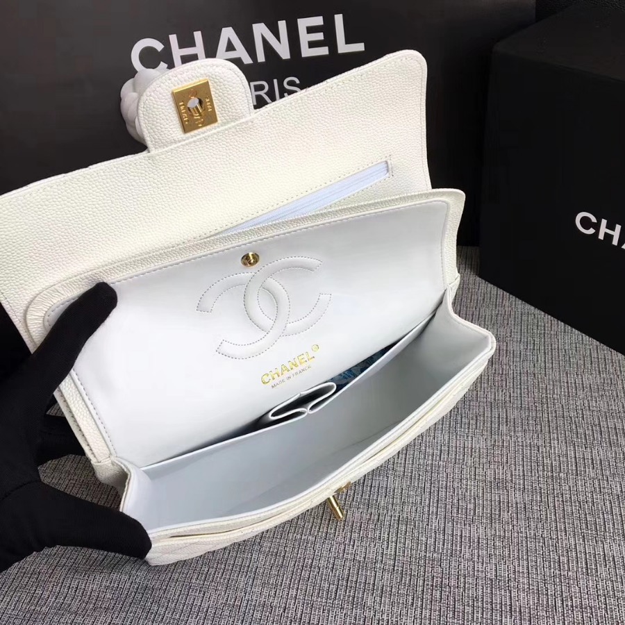 A1112, Chanel Classic Handbag & Cross Body Bag, Grained Calfskin, Original Quality