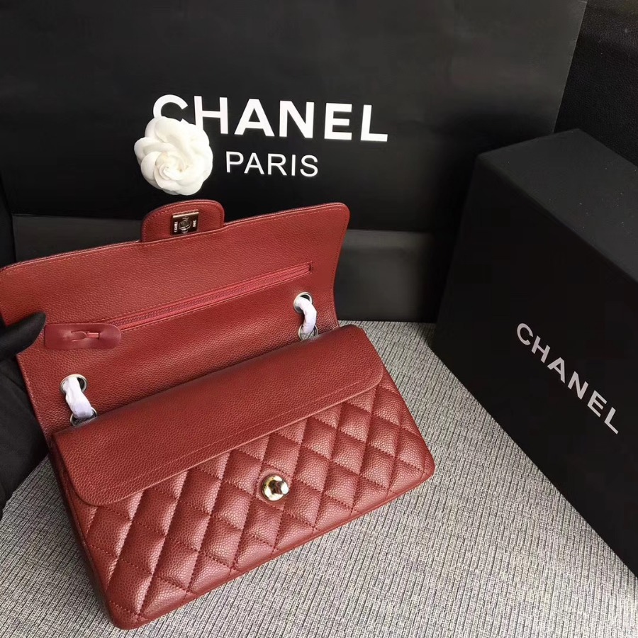 A1112, Chanel Classic Handbag & Cross Body Bag, Grained Calfskin, Original Quality
