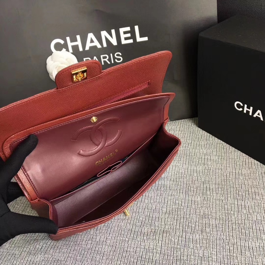 A1112, Chanel Classic Handbag & Cross Body Bag, Grained Calfskin, Original Quality