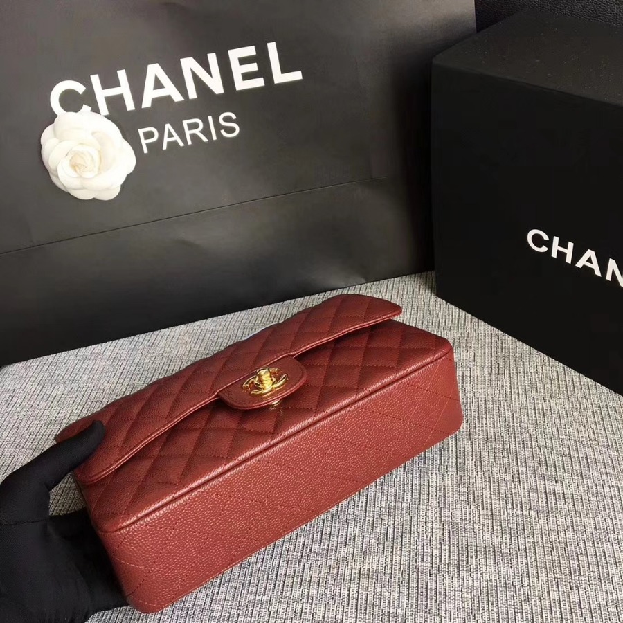 A1112, Chanel Classic Handbag & Cross Body Bag, Grained Calfskin, Original Quality