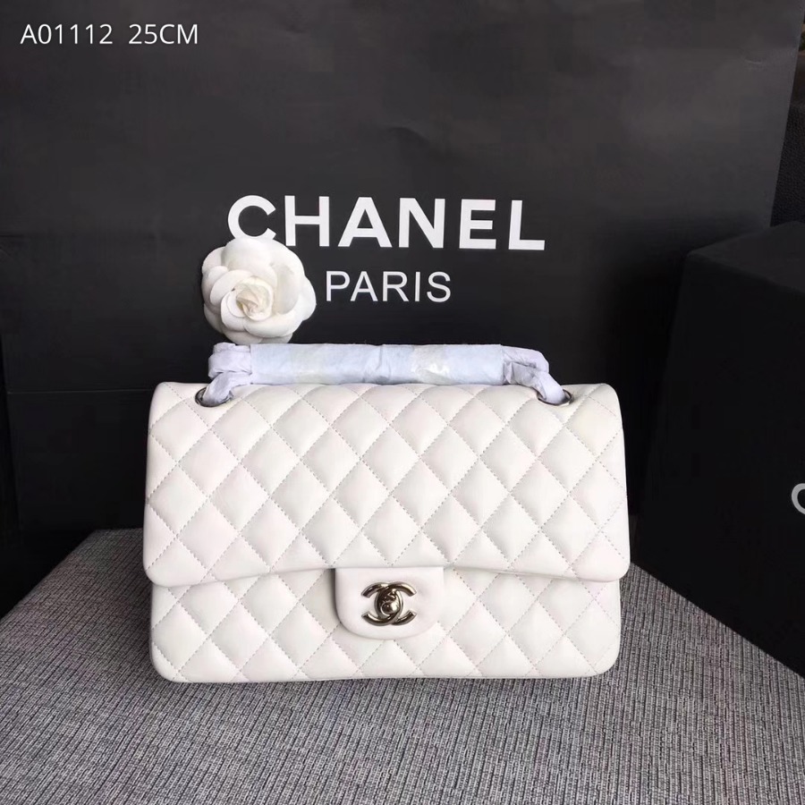 A01112, Chanel Classic Handbag & Cross Body Bag, LAMBSKIN, Original Quality