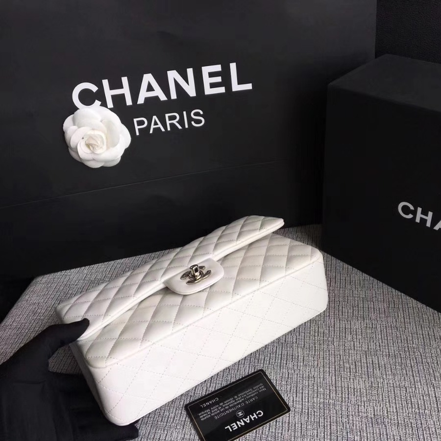 A01112, Chanel Classic Handbag & Cross Body Bag, LAMBSKIN, Original Quality
