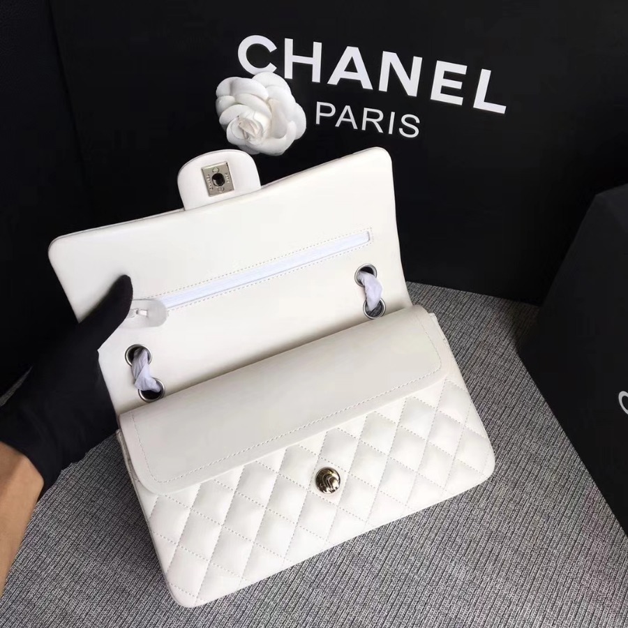 A01112, Chanel Classic Handbag & Cross Body Bag, LAMBSKIN, Original Quality