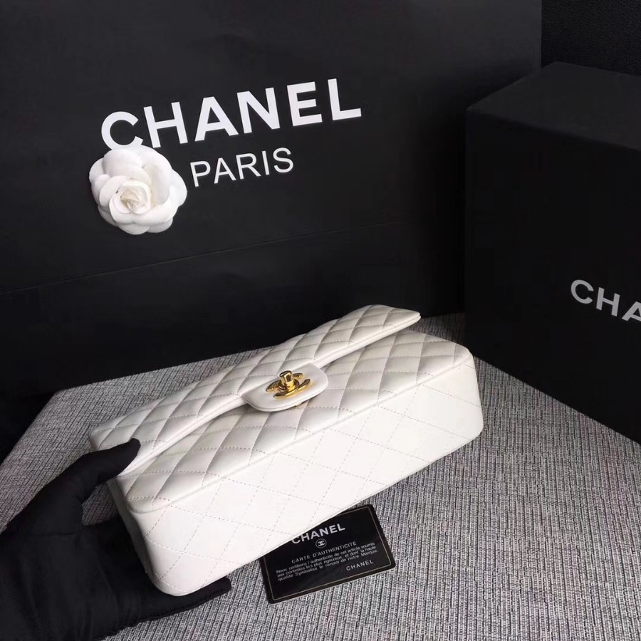 A01112, Chanel Classic Handbag & Cross Body Bag, LAMBSKIN, Original Quality