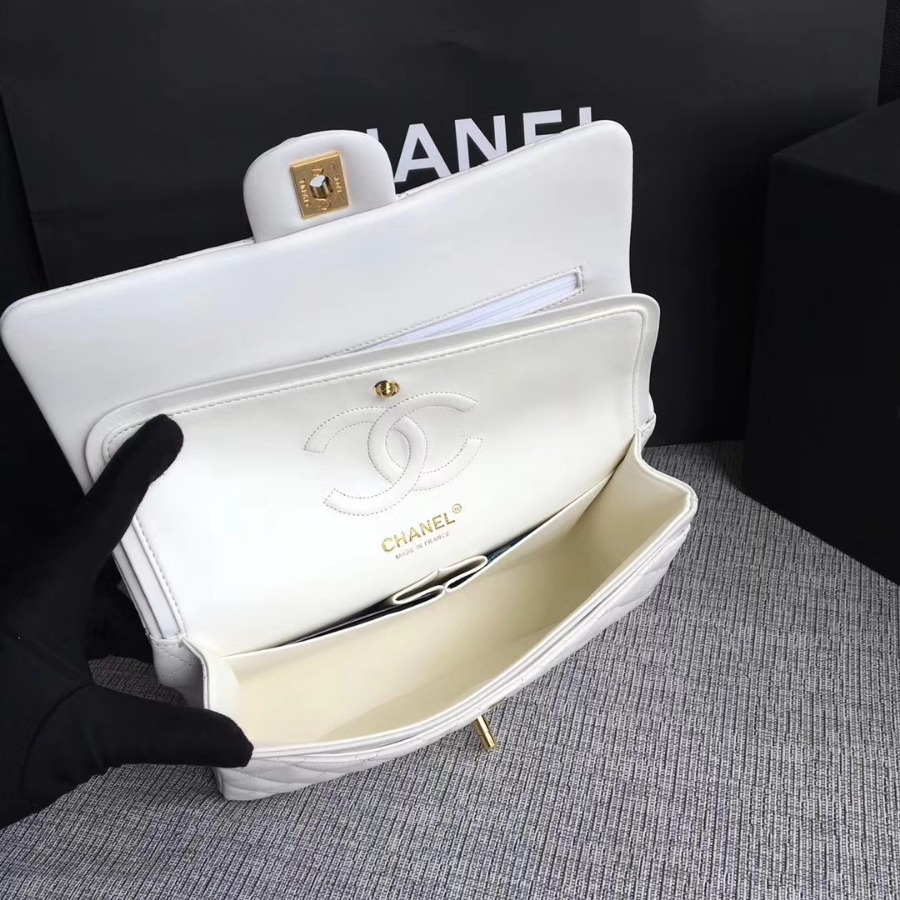 A01112, Chanel Classic Handbag & Cross Body Bag, LAMBSKIN, Original Quality