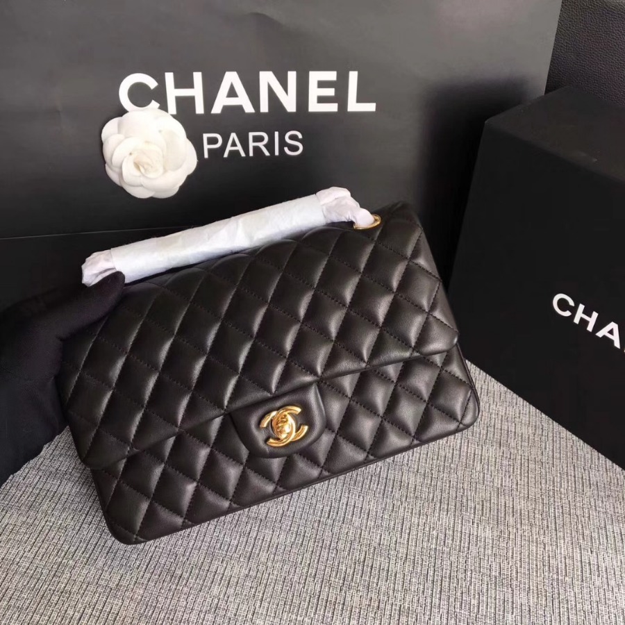 A01112, Chanel Classic Handbag & Cross Body Bag, LAMBSKIN, Original Quality