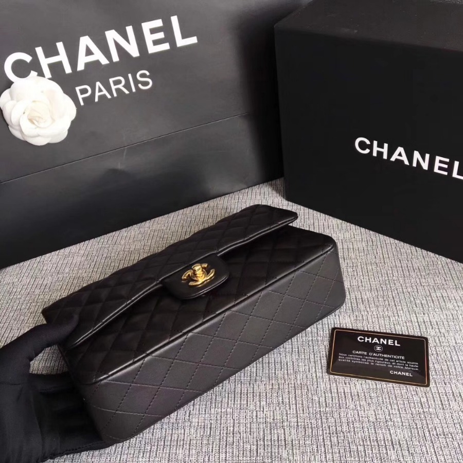 A01112, Chanel Classic Handbag & Cross Body Bag, LAMBSKIN, Original Quality