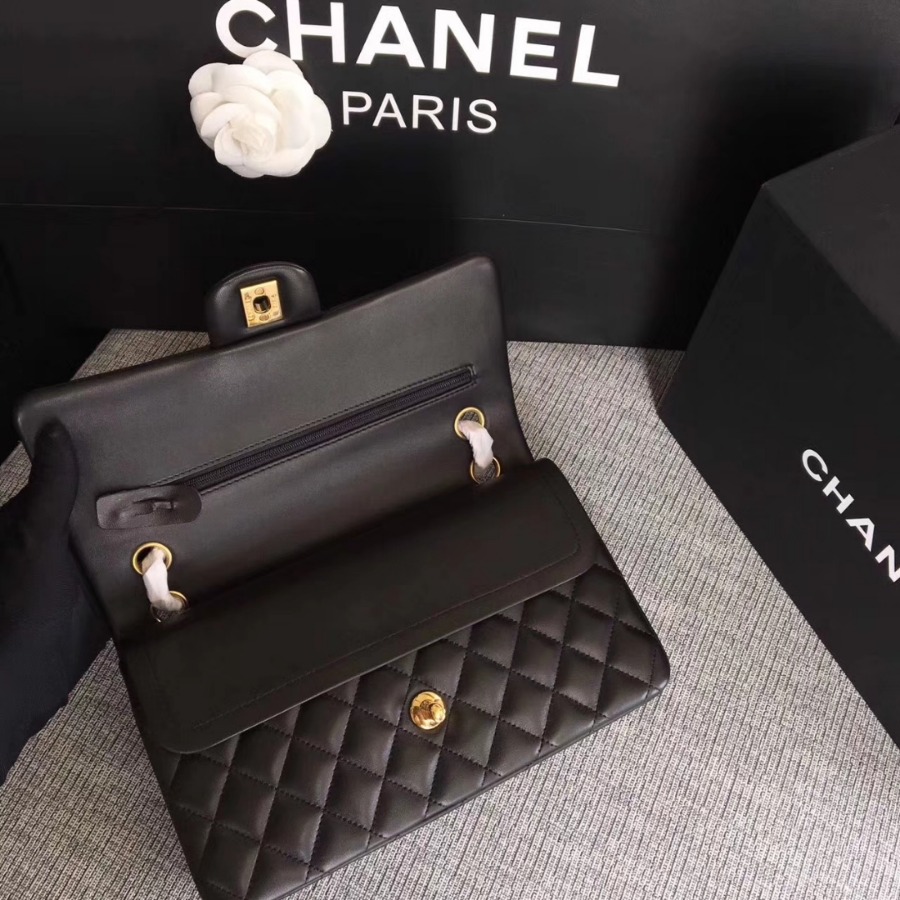 A01112, Chanel Classic Handbag & Cross Body Bag, LAMBSKIN, Original Quality