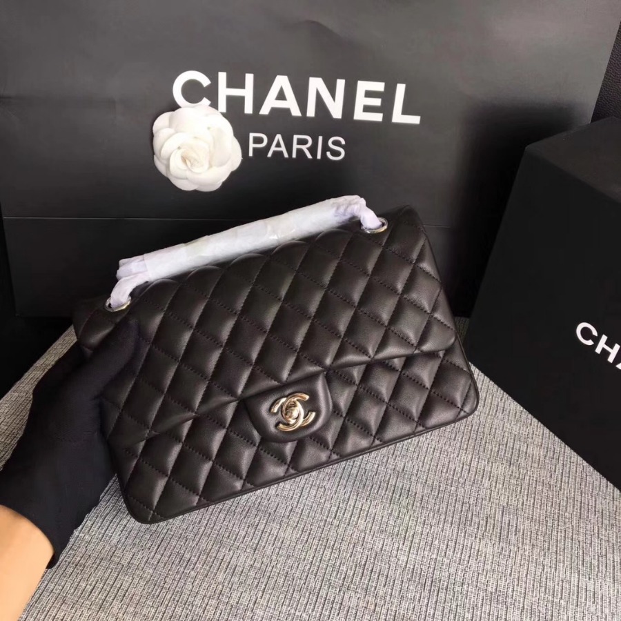 A01112, Chanel Classic Handbag & Cross Body Bag, LAMBSKIN, Original Quality