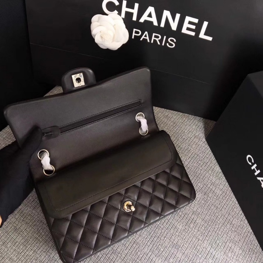 A01112, Chanel Classic Handbag & Cross Body Bag, LAMBSKIN, Original Quality