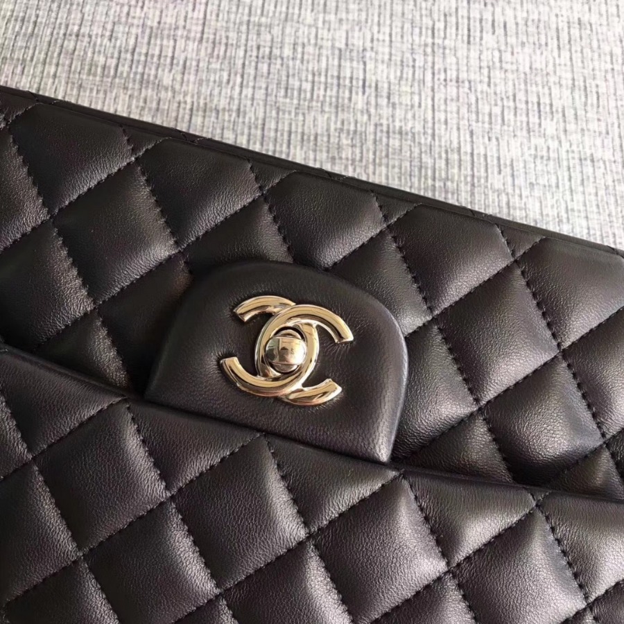 A01112, Chanel Classic Handbag & Cross Body Bag, LAMBSKIN, Original Quality