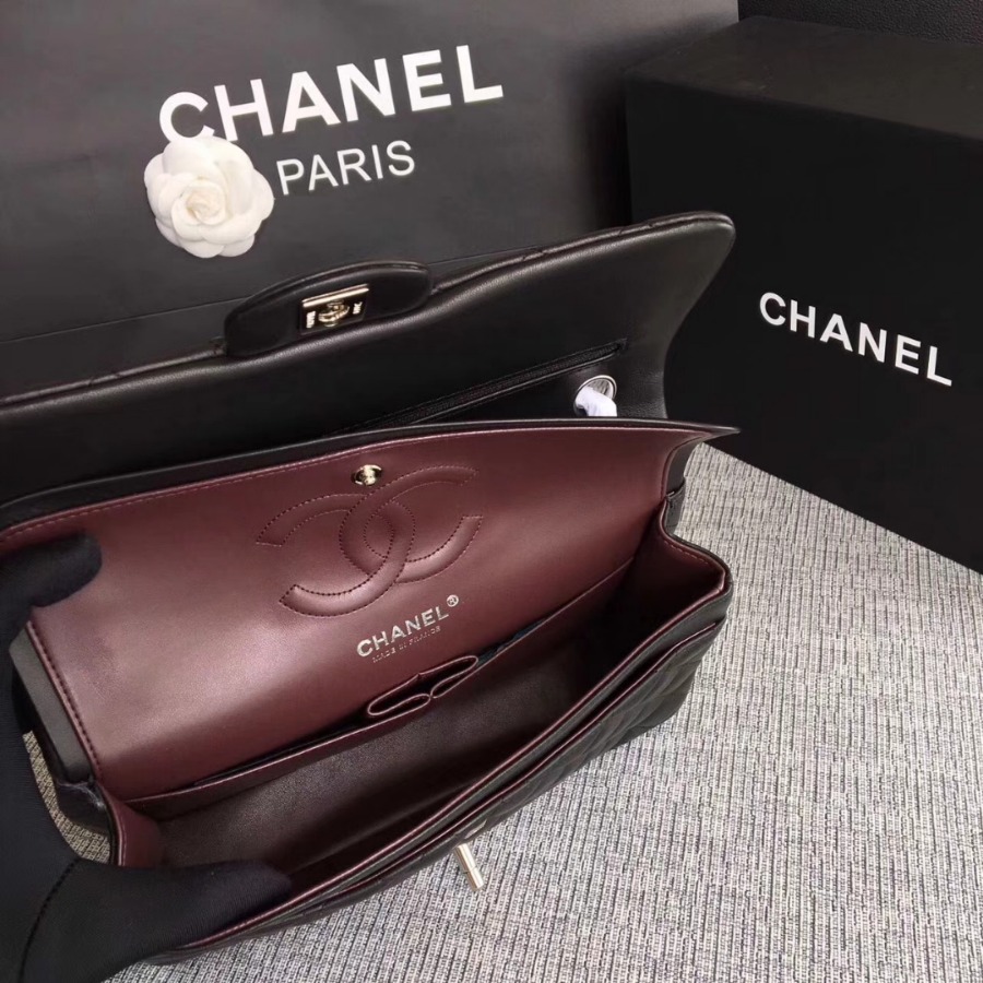 A01112, Chanel Classic Handbag & Cross Body Bag, LAMBSKIN, Original Quality