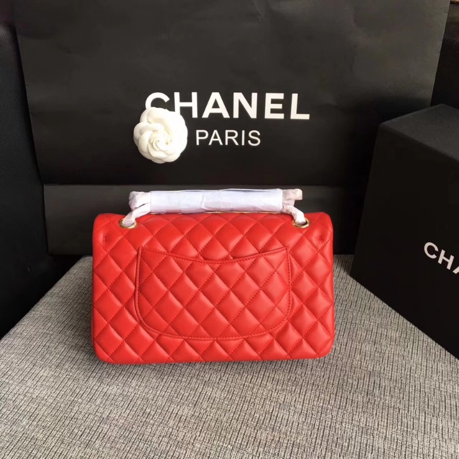 A01112, Chanel Classic Handbag & Cross Body Bag, LAMBSKIN, Original Quality