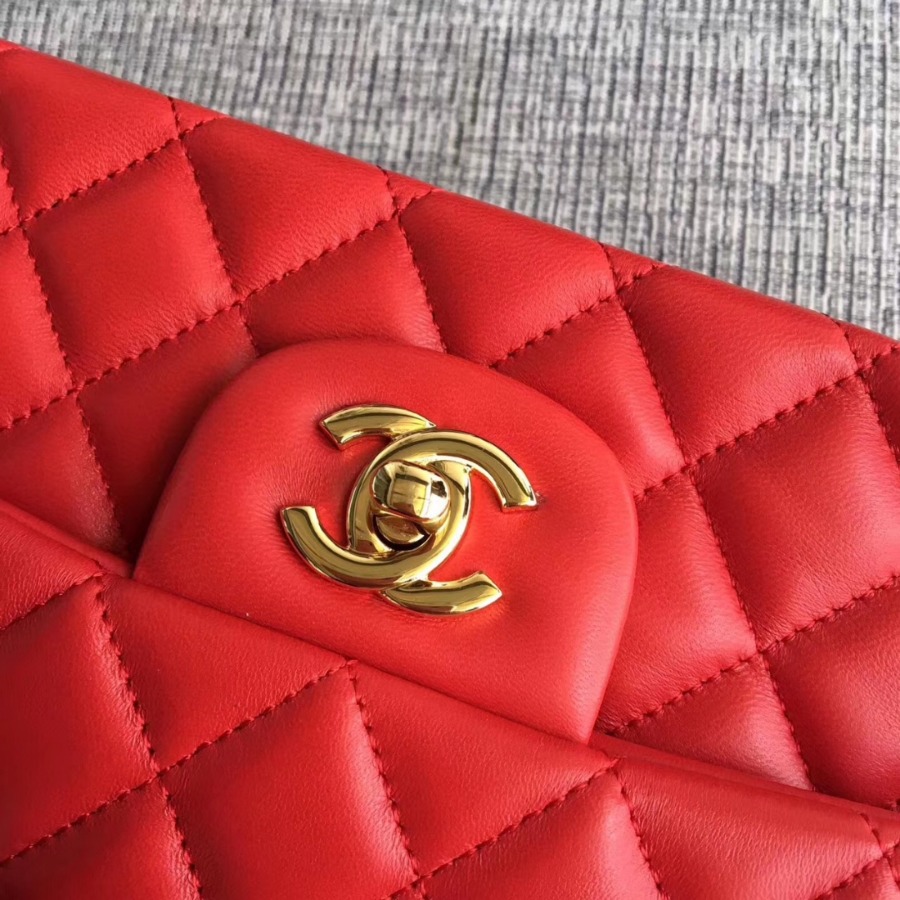 A01112, Chanel Classic Handbag & Cross Body Bag, LAMBSKIN, Original Quality