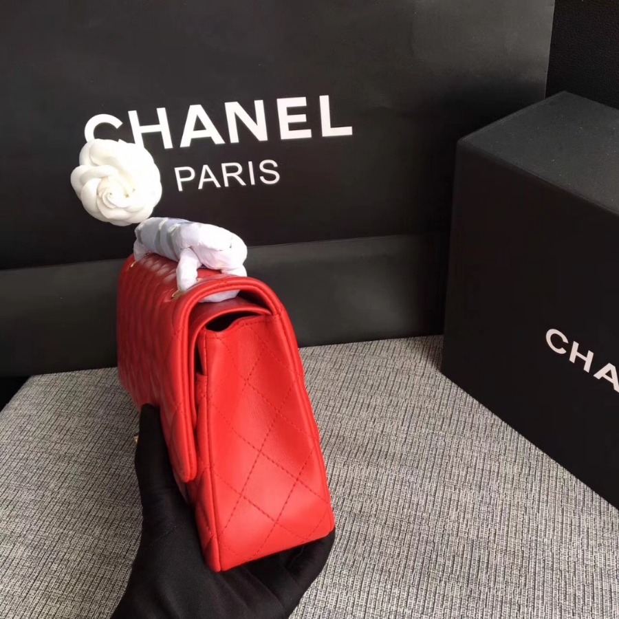 A01112, Chanel Classic Handbag & Cross Body Bag, LAMBSKIN, Original Quality