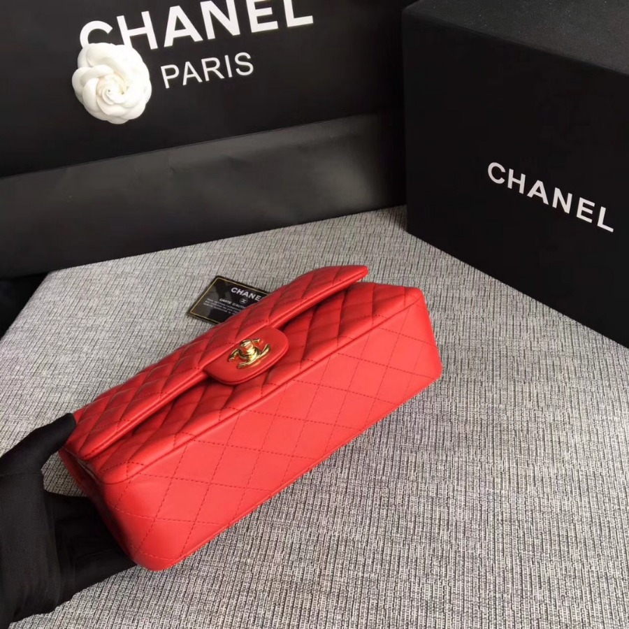 A01112, Chanel Classic Handbag & Cross Body Bag, LAMBSKIN, Original Quality
