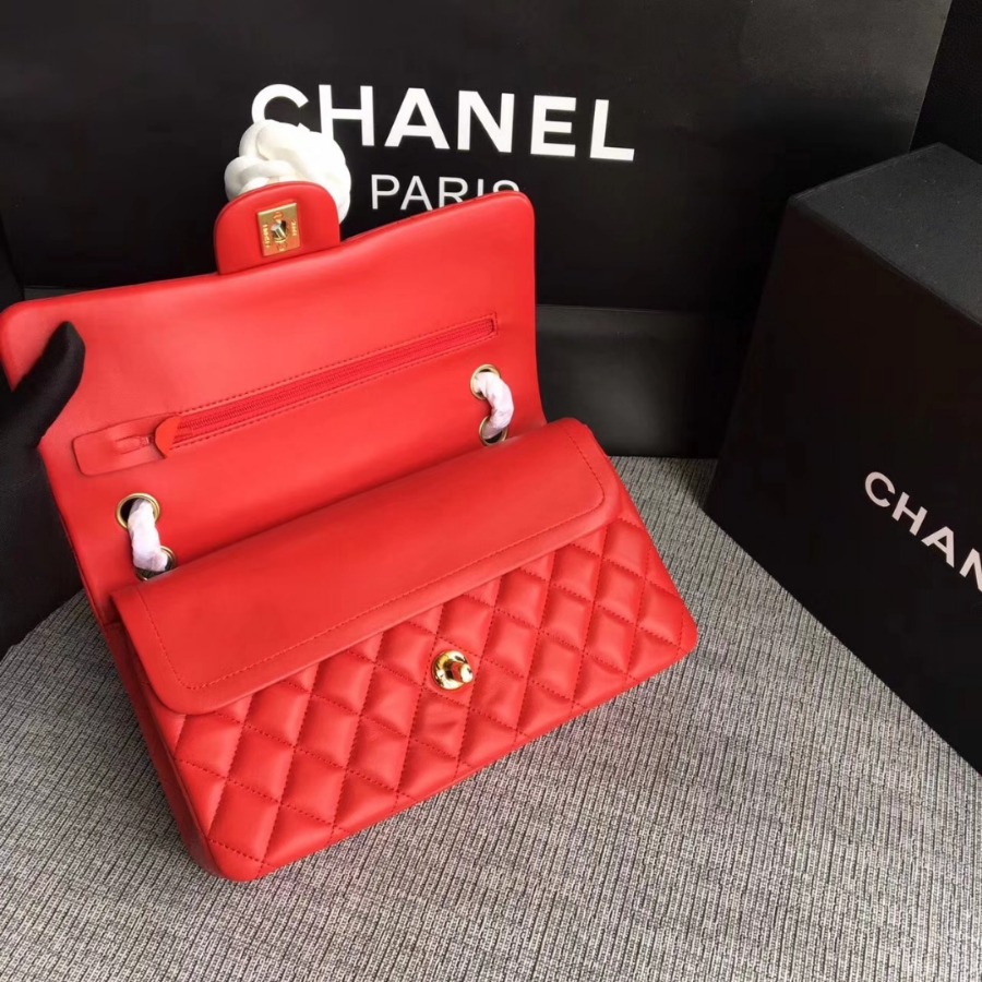 A01112, Chanel Classic Handbag & Cross Body Bag, LAMBSKIN, Original Quality