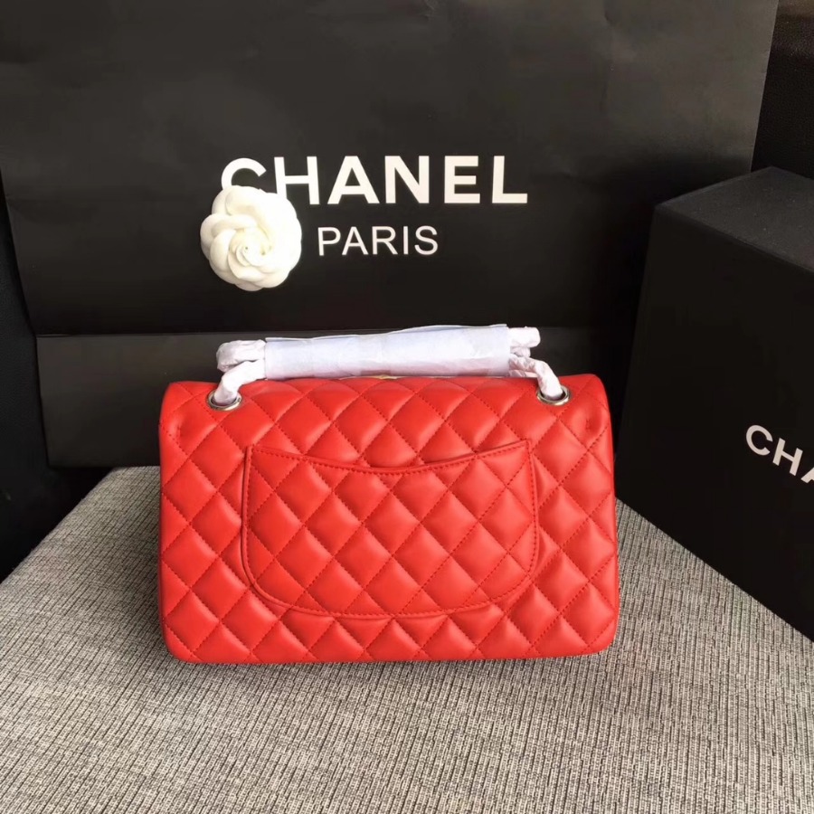 A01112, Chanel Classic Handbag & Cross Body Bag, LAMBSKIN, Original Quality