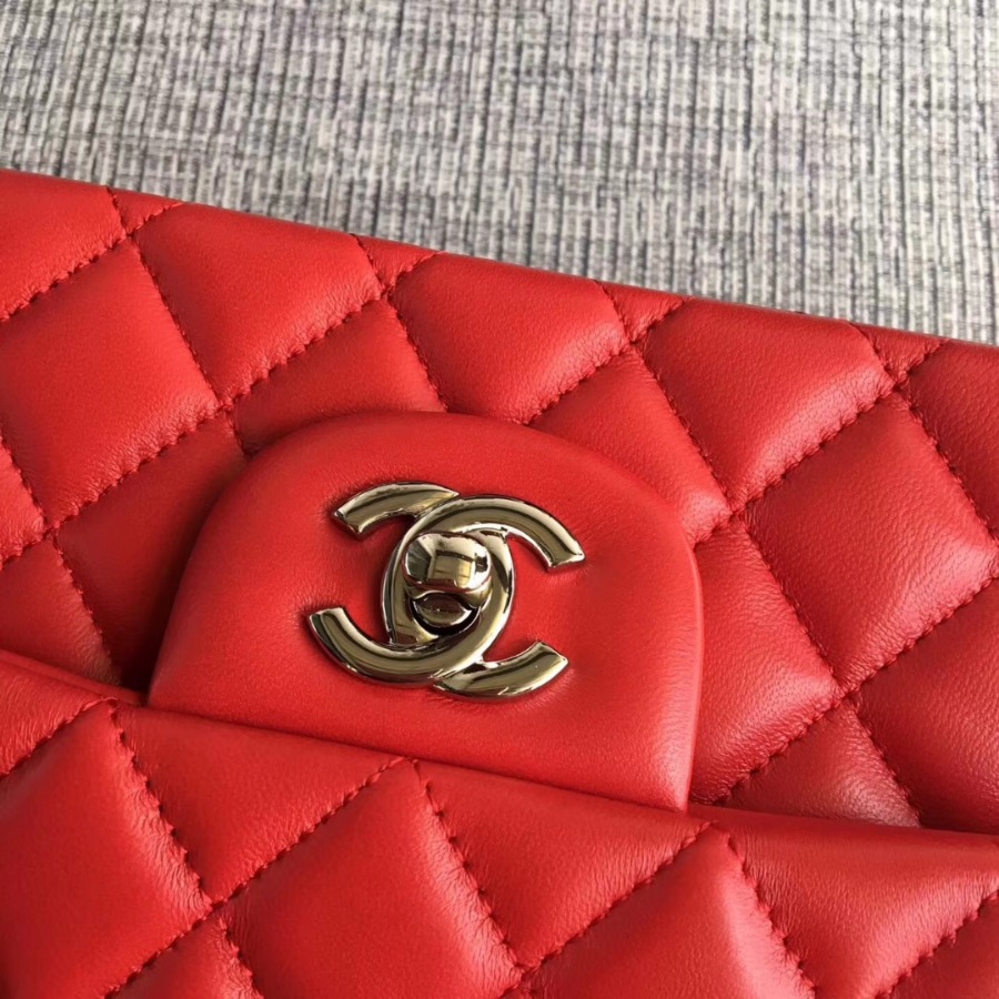 A01112, Chanel Classic Handbag & Cross Body Bag, LAMBSKIN, Original Quality