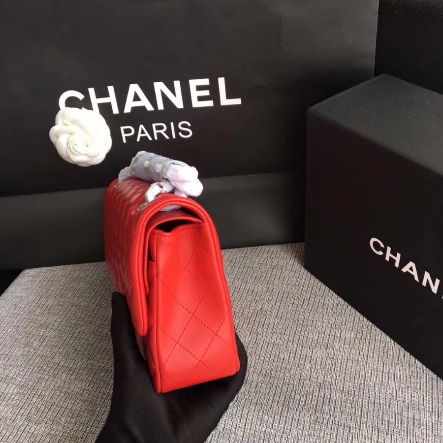 A01112, Chanel Classic Handbag & Cross Body Bag, LAMBSKIN, Original Quality