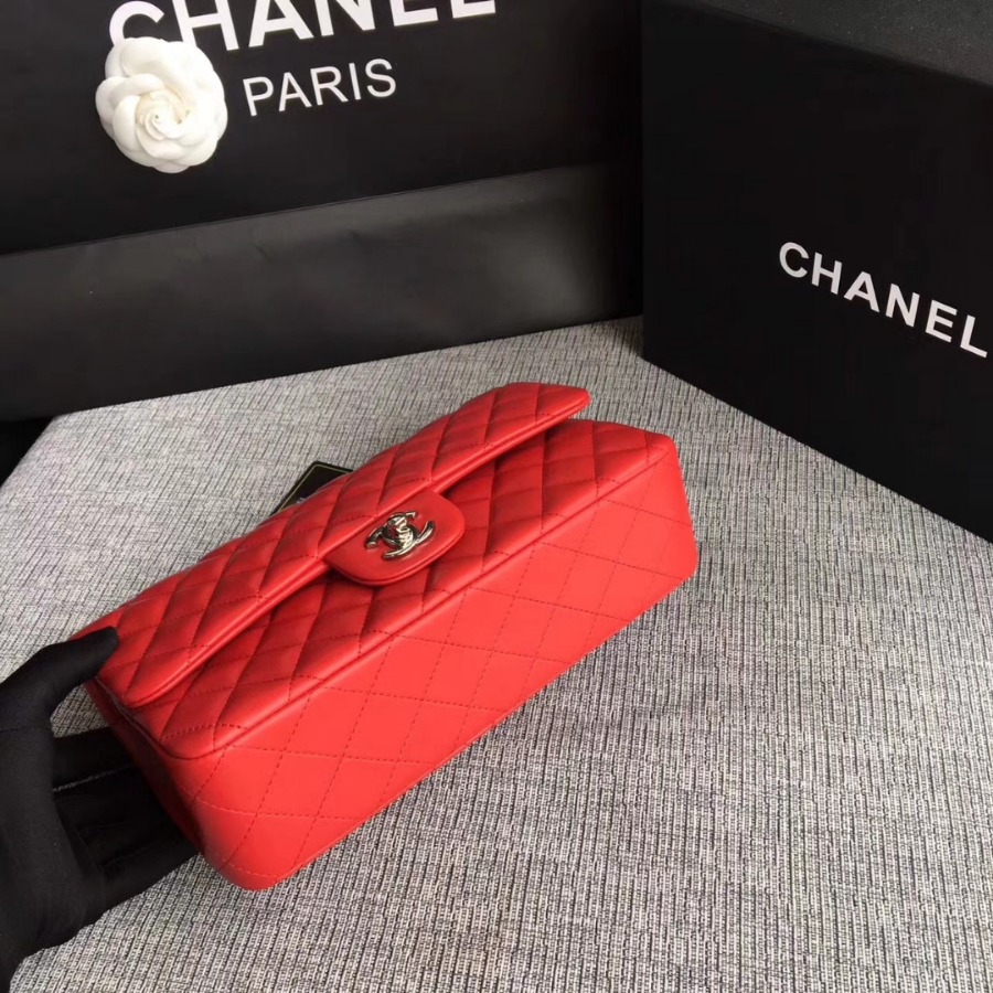 A01112, Chanel Classic Handbag & Cross Body Bag, LAMBSKIN, Original Quality