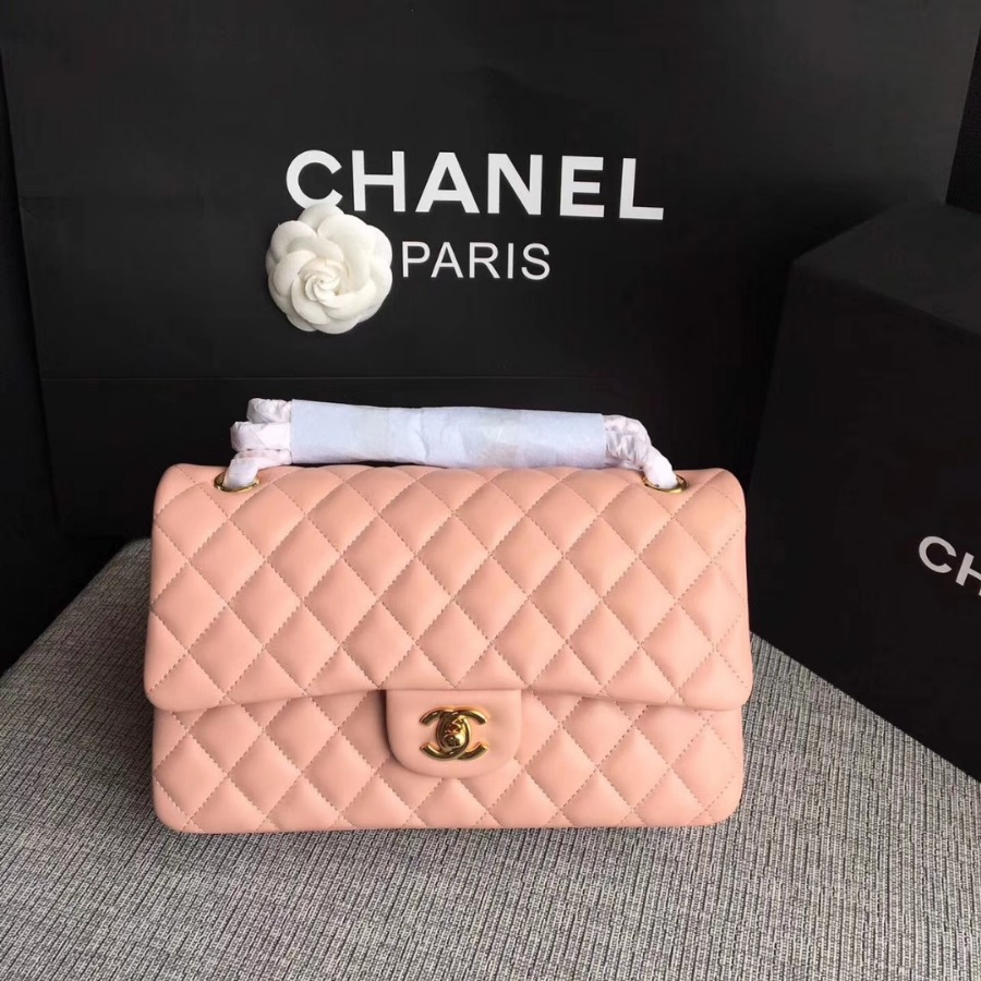 A01112, Chanel Classic Handbag & Cross Body Bag, LAMBSKIN, Original Quality