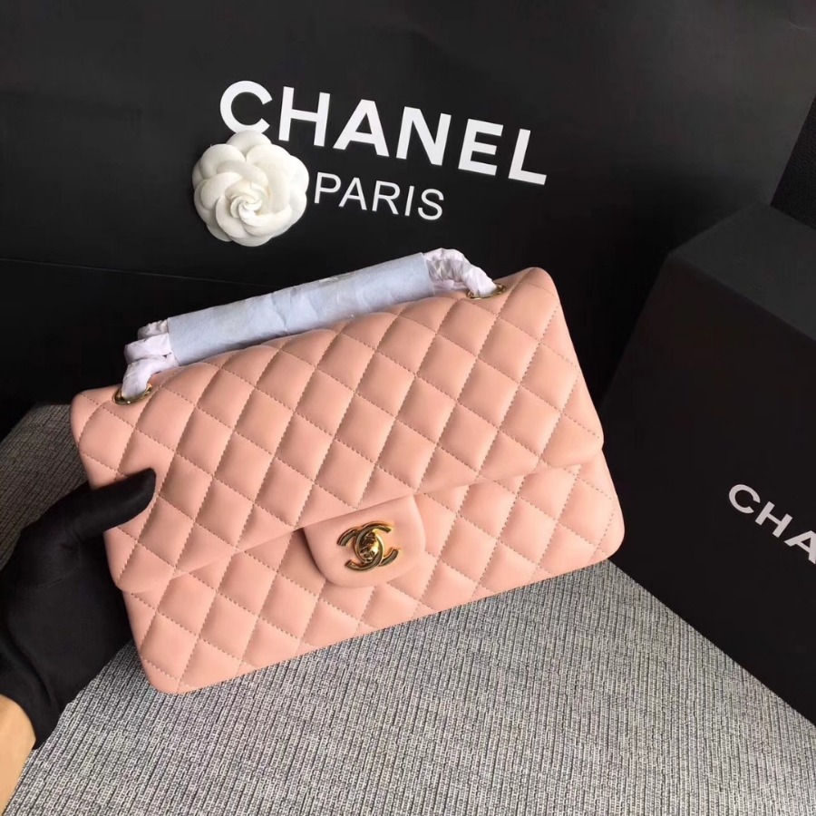 A01112, Chanel Classic Handbag & Cross Body Bag, LAMBSKIN, Original Quality