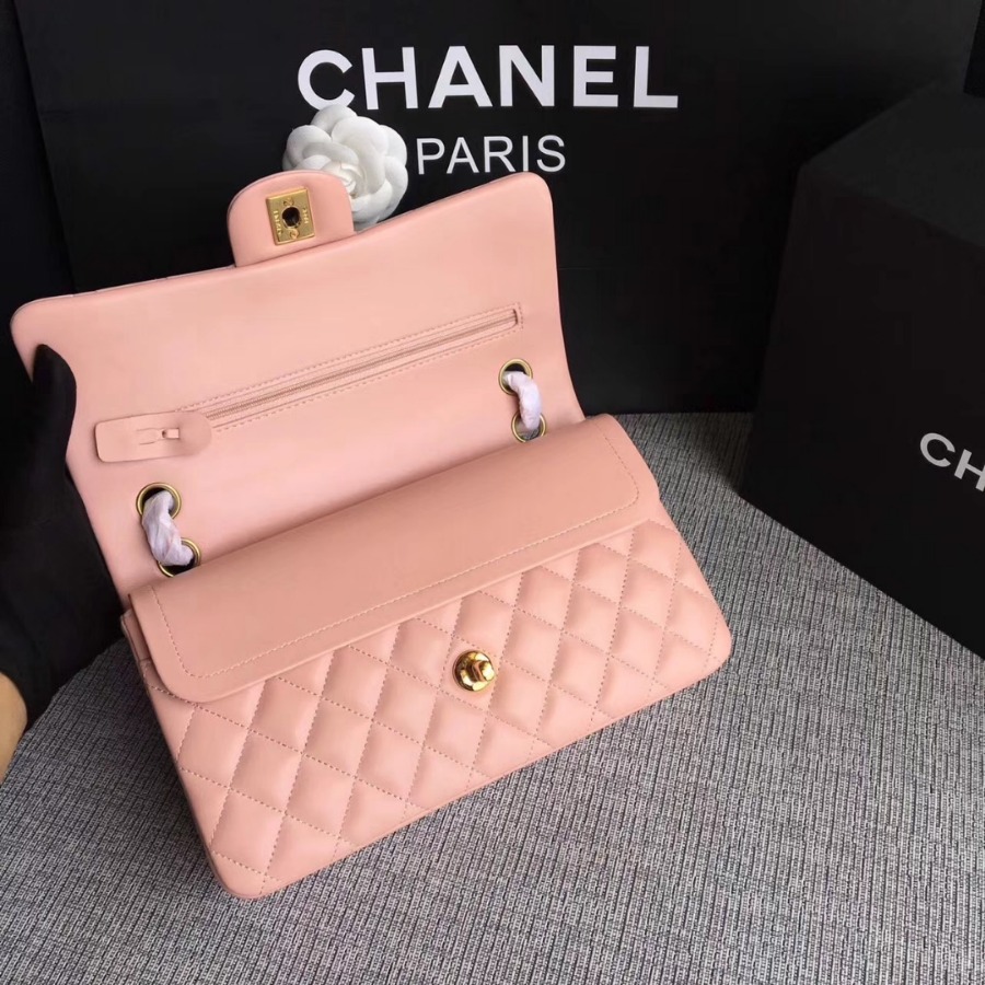 A01112, Chanel Classic Handbag & Cross Body Bag, LAMBSKIN, Original Quality