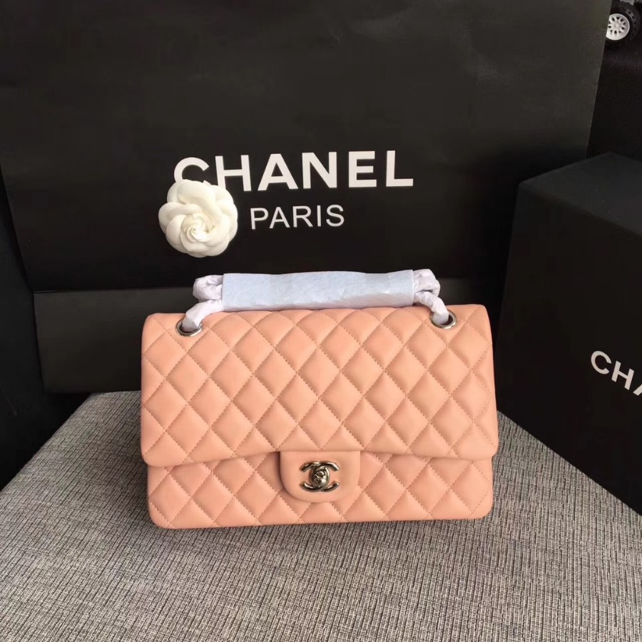 A01112, Chanel Classic Handbag & Cross Body Bag, LAMBSKIN, Original Quality