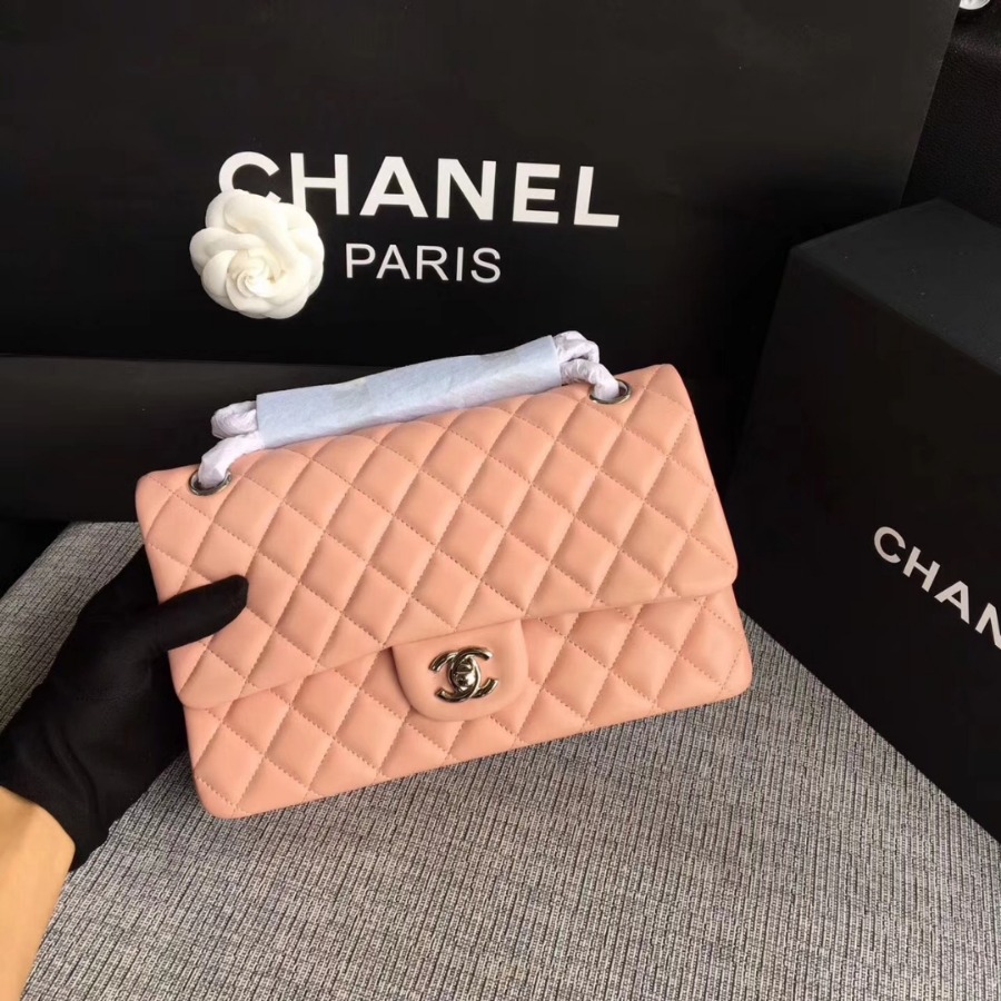 A01112, Chanel Classic Handbag & Cross Body Bag, LAMBSKIN, Original Quality