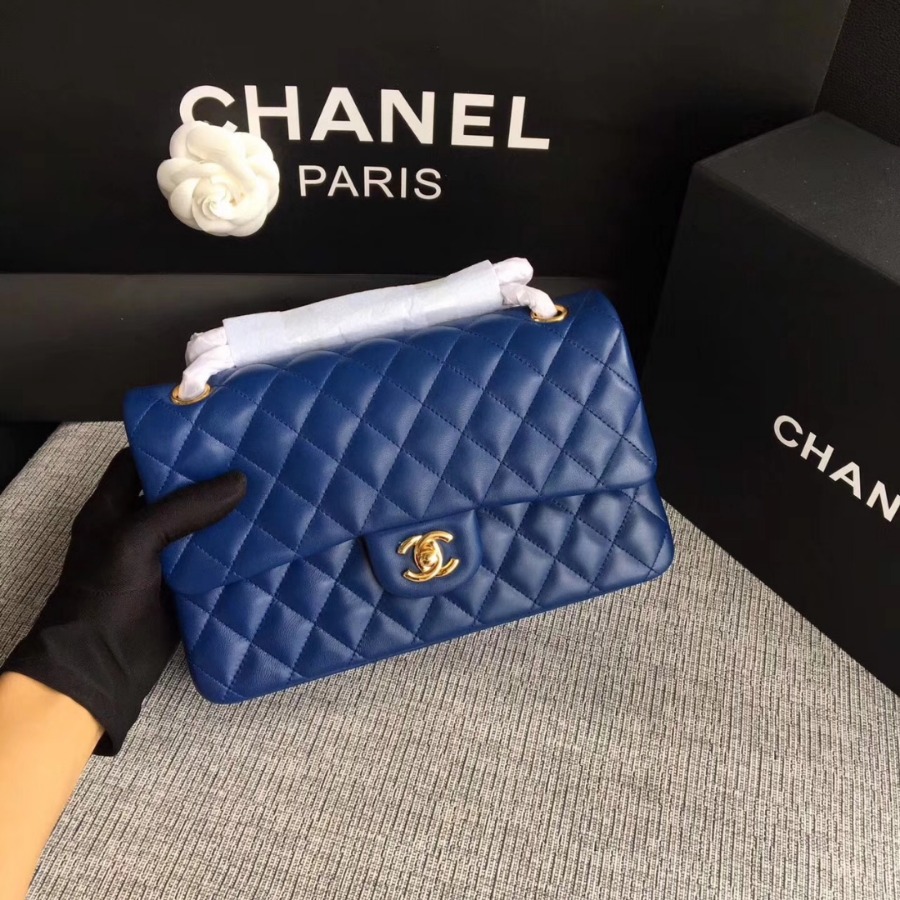 A01112, Chanel Classic Handbag & Cross Body Bag, LAMBSKIN, Original Quality