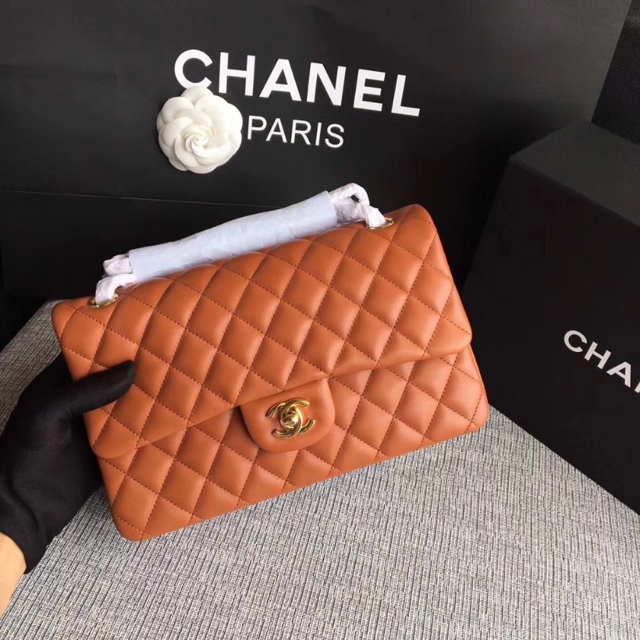 A01112, Chanel Classic Handbag & Cross Body Bag, LAMBSKIN, Original Quality