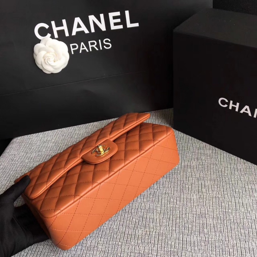 A01112, Chanel Classic Handbag & Cross Body Bag, LAMBSKIN, Original Quality