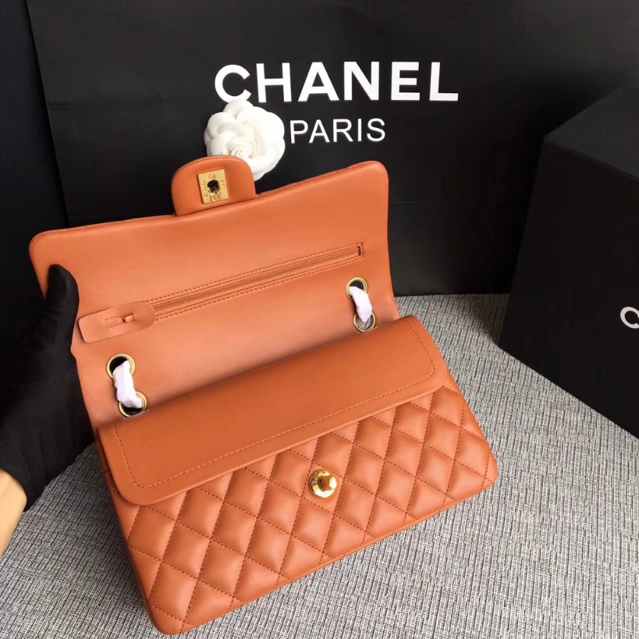 A01112, Chanel Classic Handbag & Cross Body Bag, LAMBSKIN, Original Quality